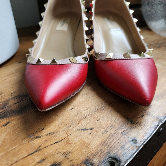 Valentino Rockstud Kitten Wedge size 38 - Picture 2 of 10
